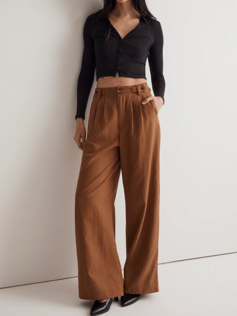 Madewell The Petite Harlow Wide-Leg Pant